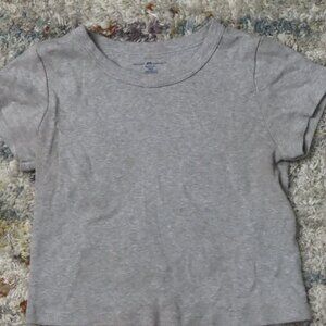 Brandy Melville Grey Baby Tee